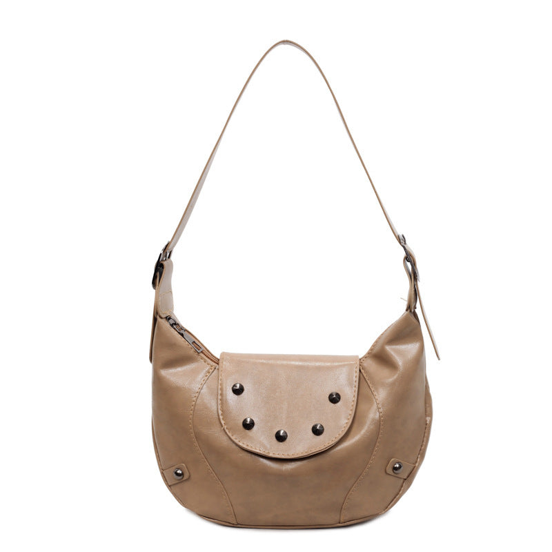 Stylish Leather Hobo Bag Bowlift