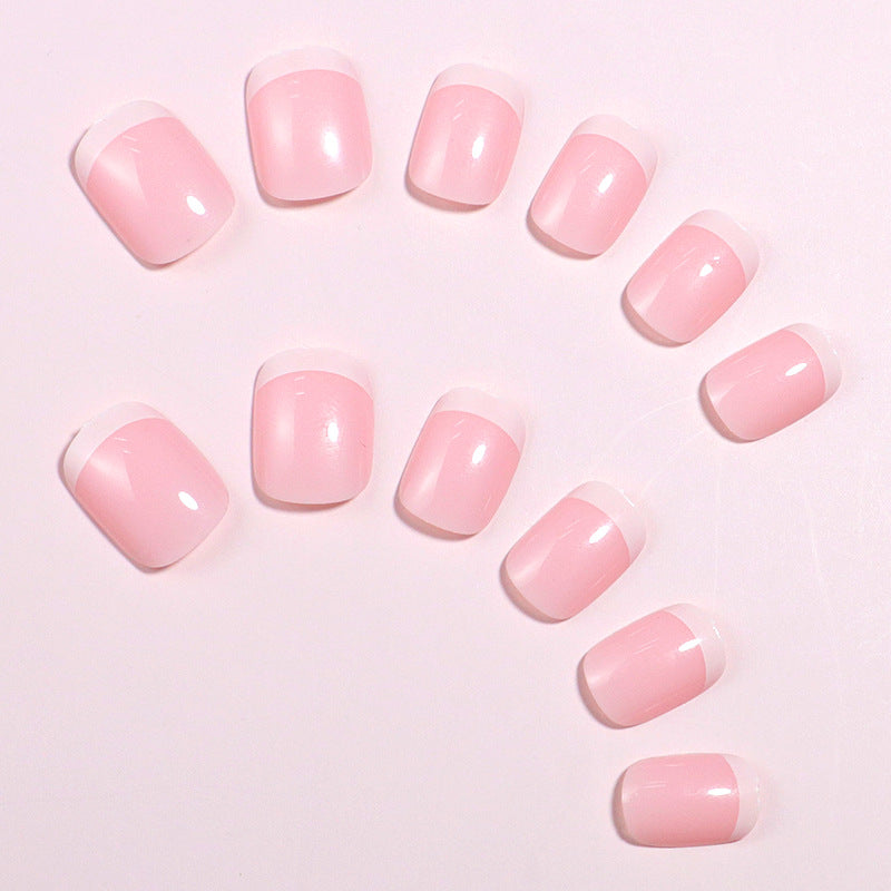 Premium French Tip Press-On Nails Bowlift