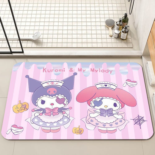 Playful Character-Themed Bath Mat