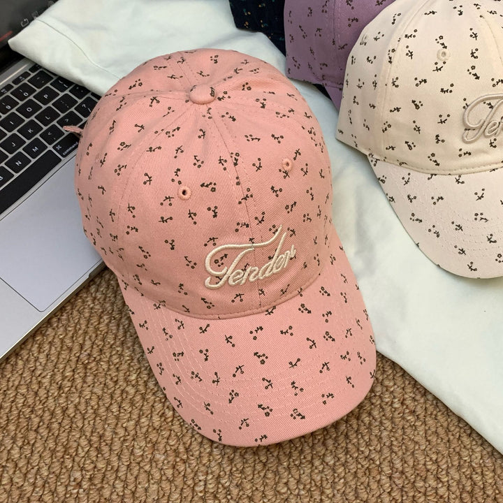 Women's Trendy Floral Print Baseball Cap Bowlift