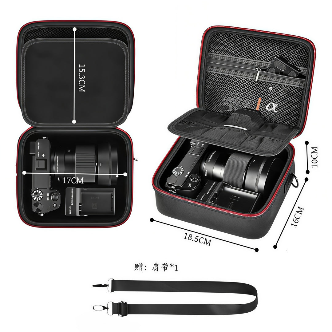 Camera bag with careful interior division Bowlift
