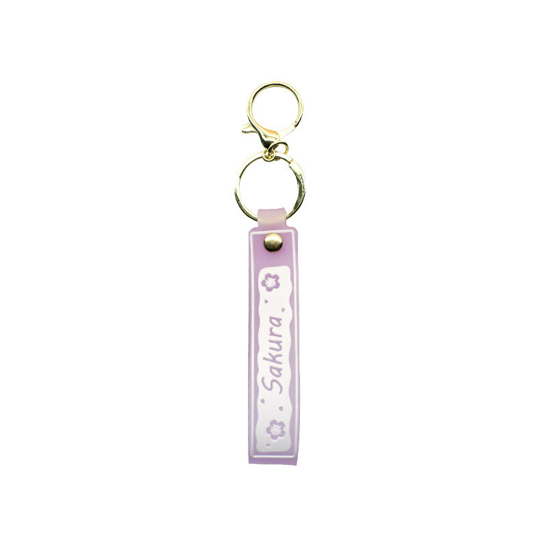 Unisex keychain with floral design Bowlift