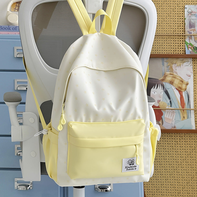 Star-Patterned Everyday Backpack