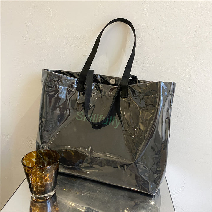Sleek Transparent Shopping Tote