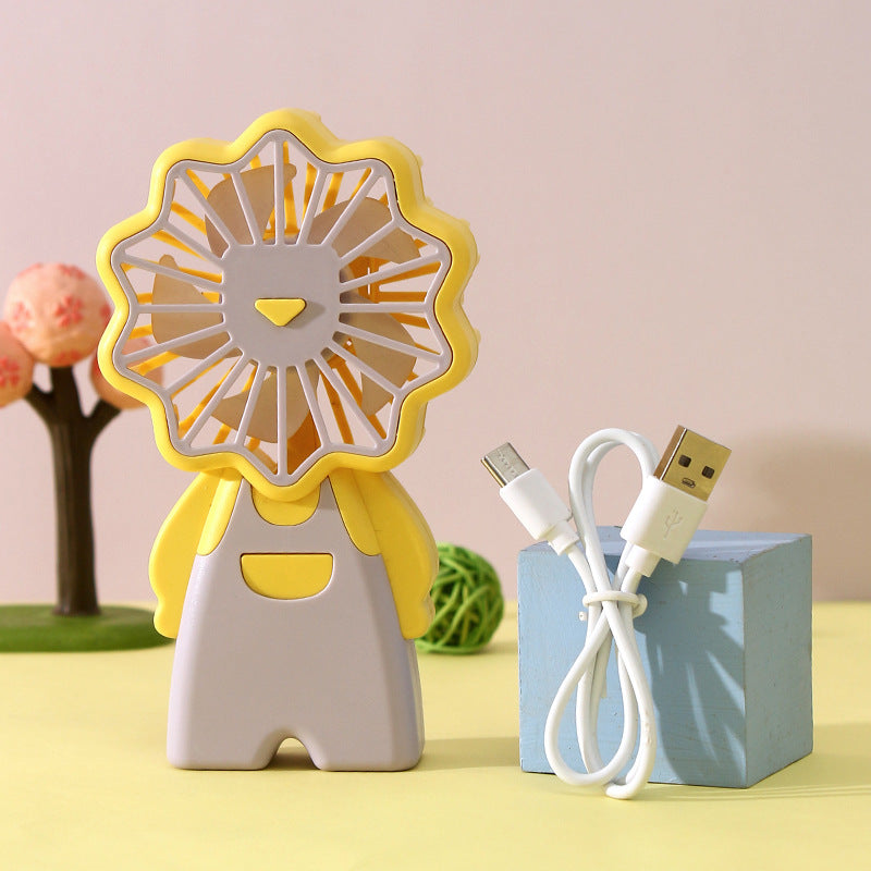 Ladies Portable Fan in Fun Flower Design Bowlift