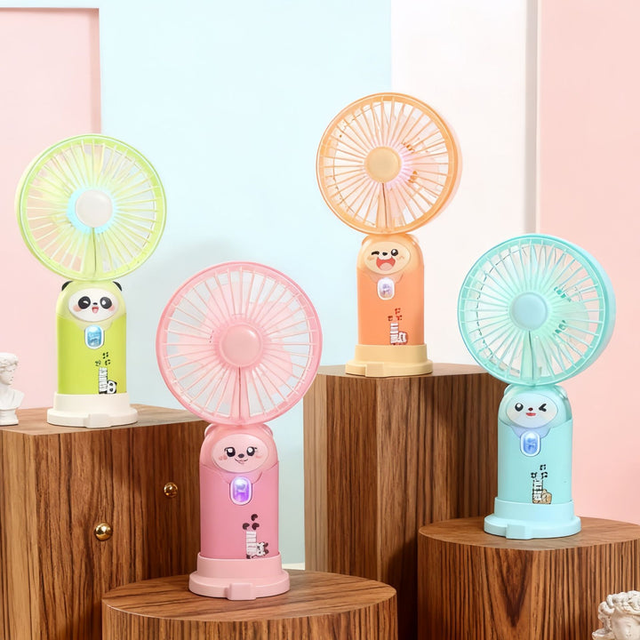 Women's portable handheld fan in playful rabbit design Bowlift