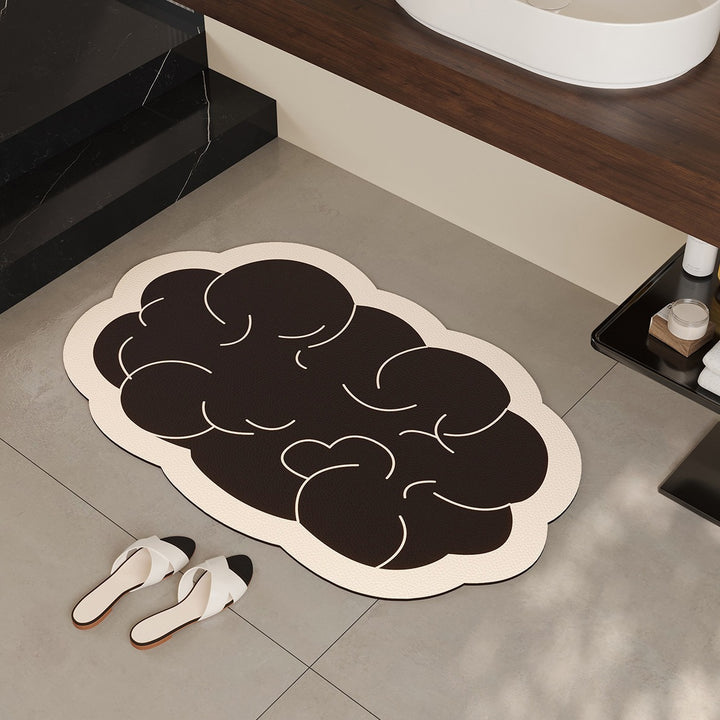 Cloud-Shaped Soft Bath Mat Bowlift