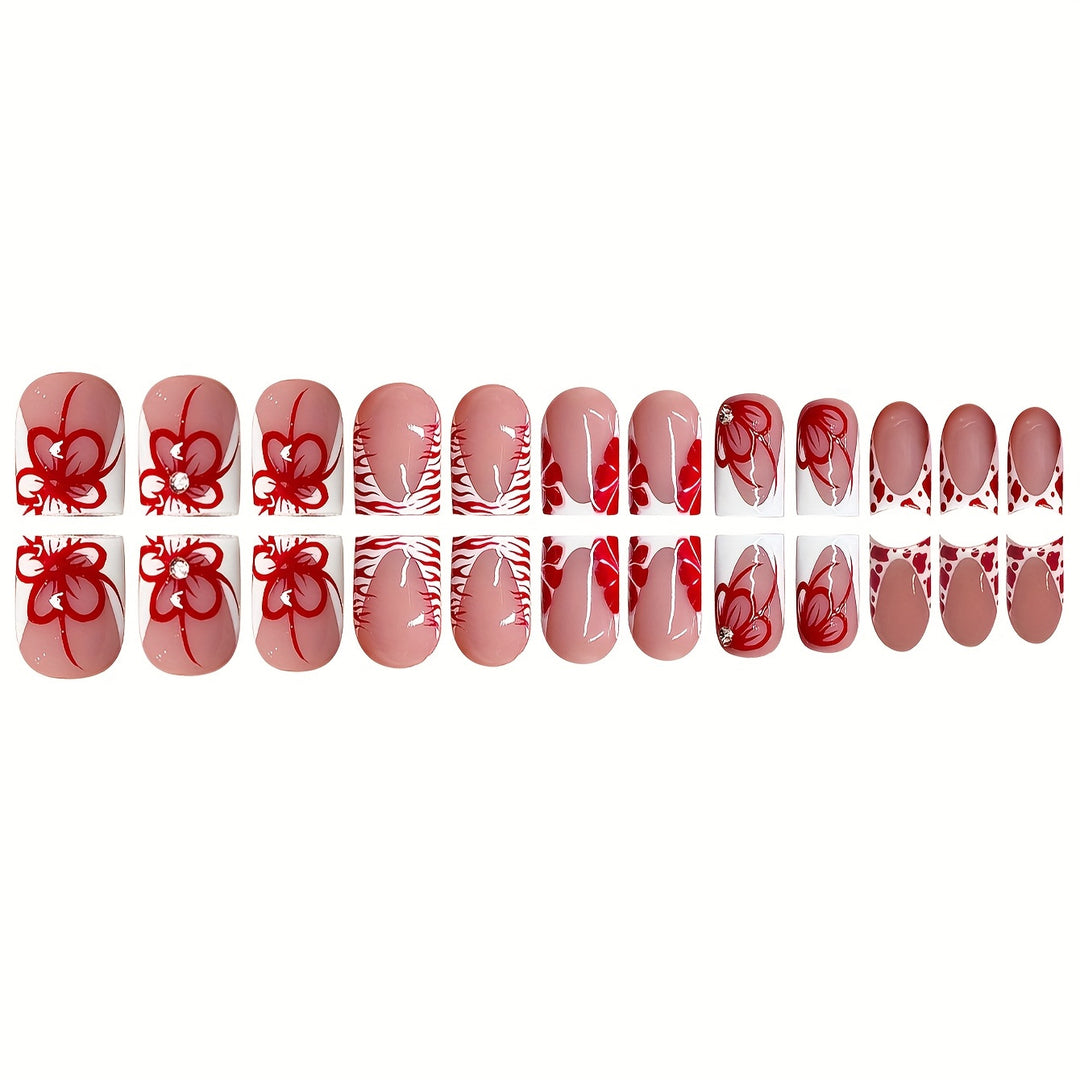 Elegant Floral Nail Design Bowlift