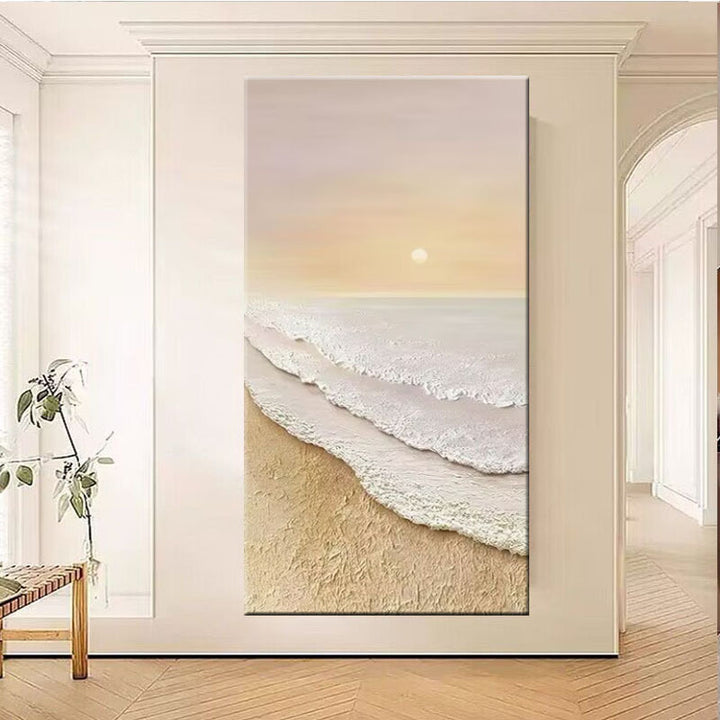 Coastal Sunset Landscape Canvas Art