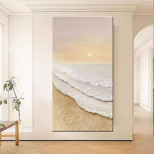 Coastal Sunset Landscape Canvas Art