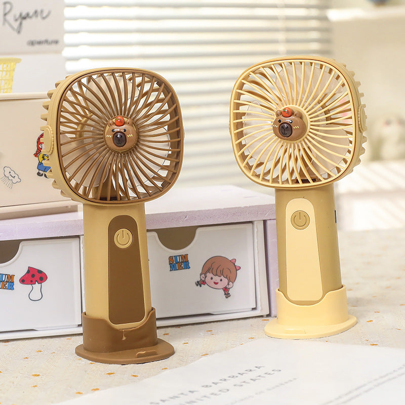 Women's Portable USB Hand Fan in Cute Animal Design Bowlift