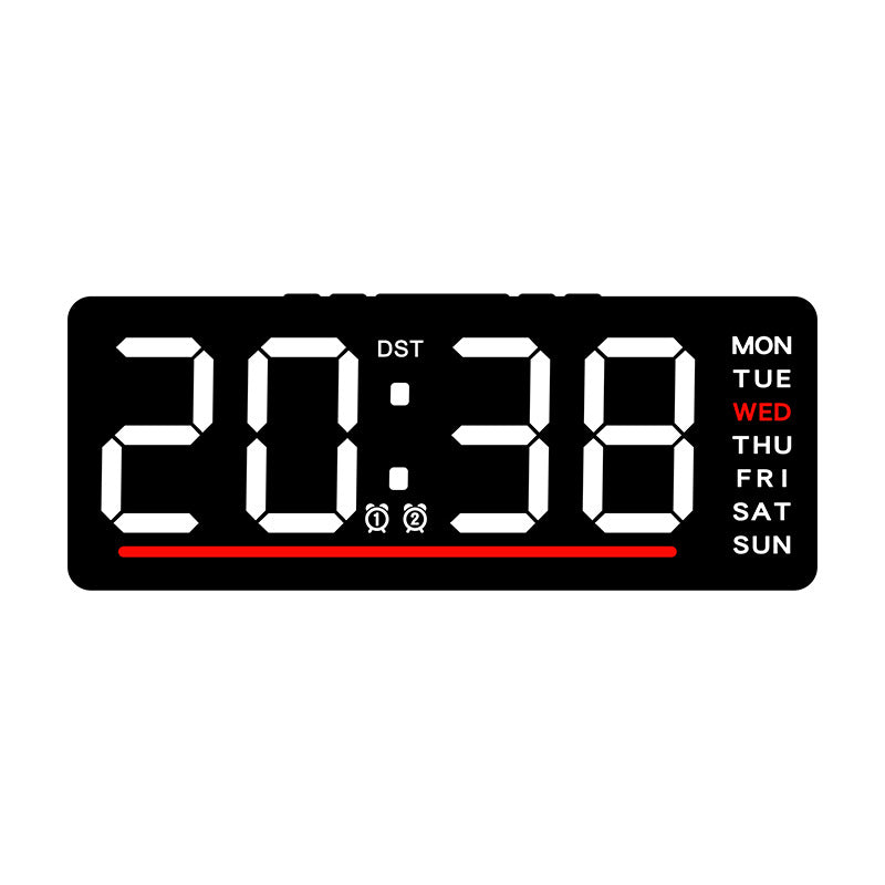 Digital wall clock with LED display Bowlift