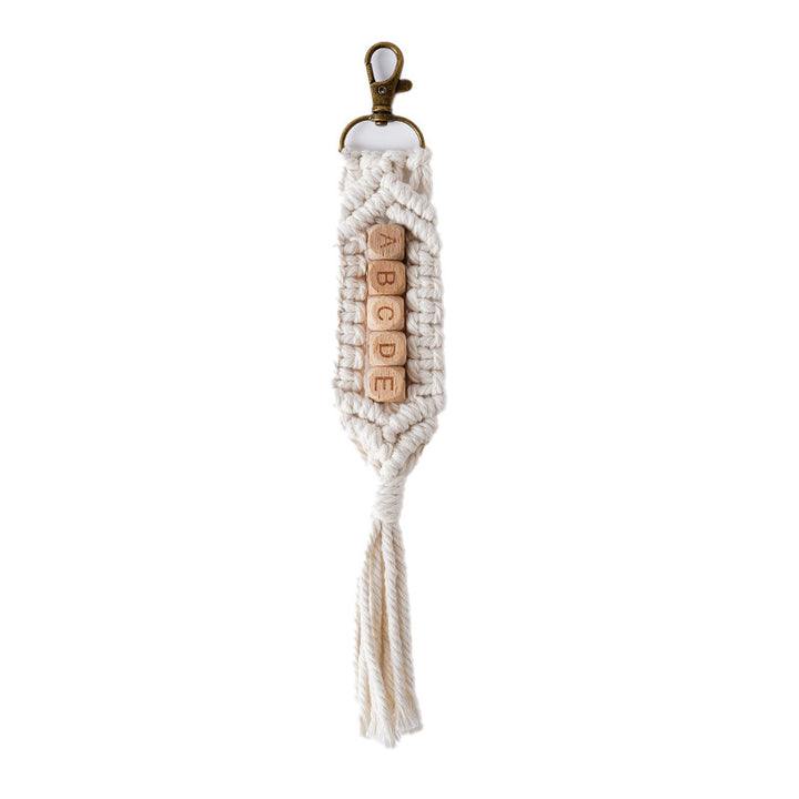 Personalized Macrame Keychain Holder Bowlift