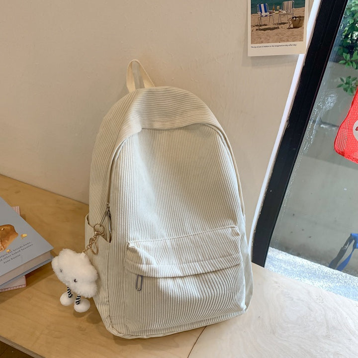 Corduroy Textured Backpack