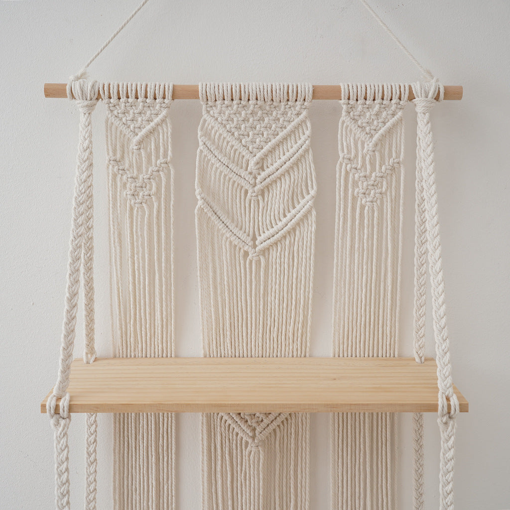 Macramé Wall Hanging Shelf Bowlift