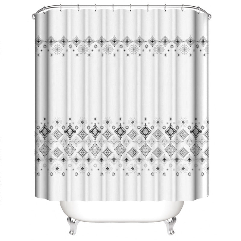 Chevron Pattern Bathroom Set Bowlift