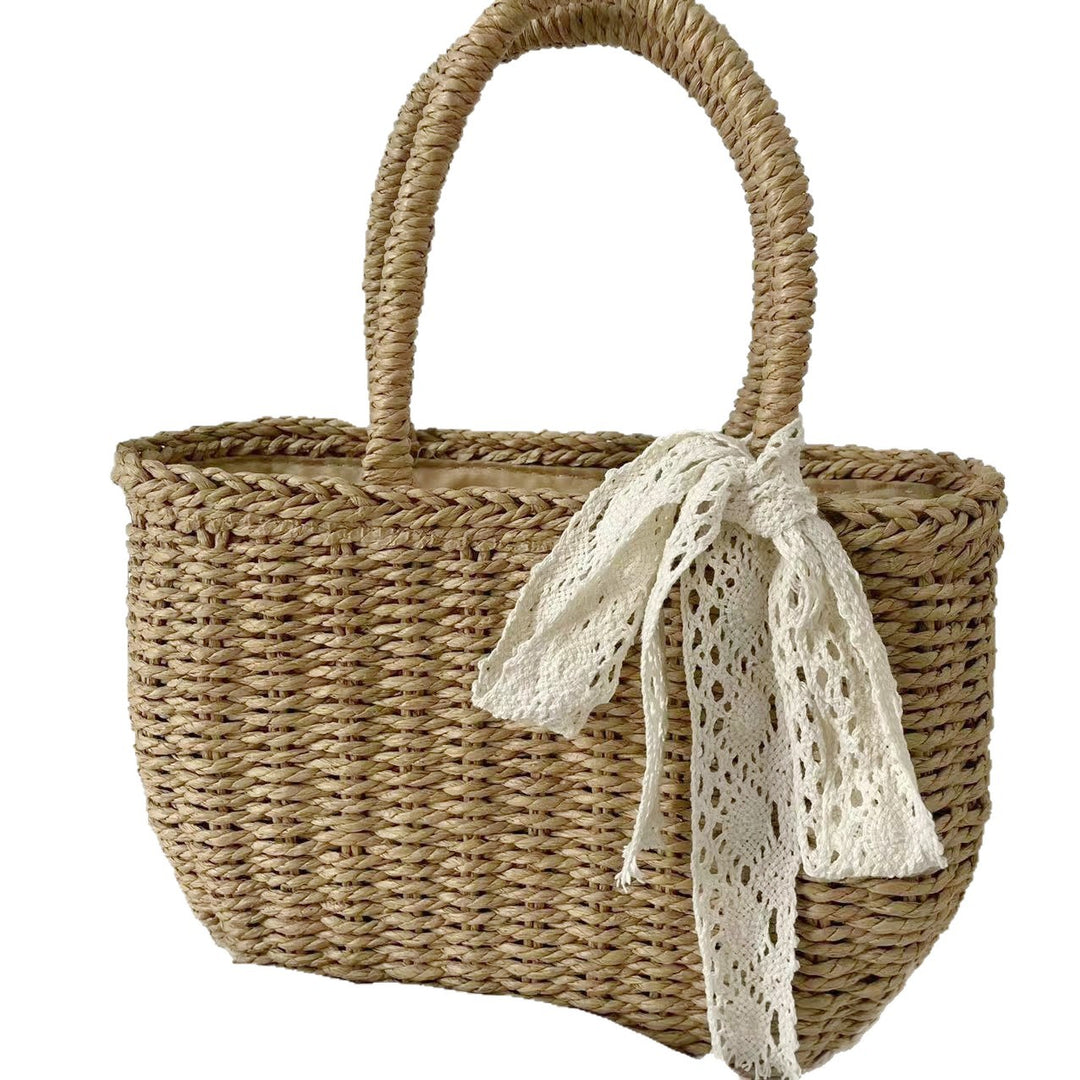 Handmade straw handbag Bowlift