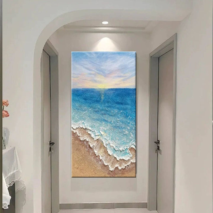 3D Ocean Waves Canvas Artwork