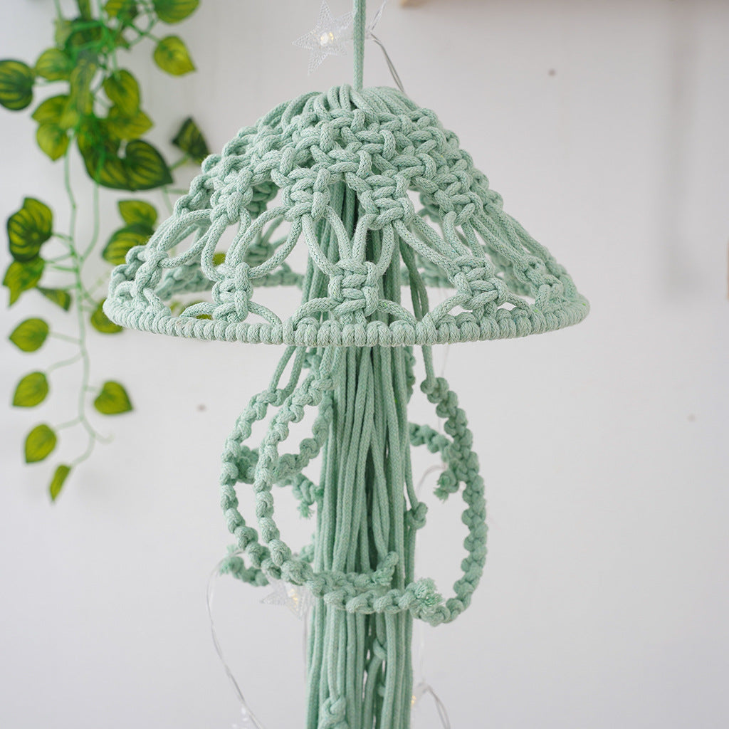 Decorative Macramé Jellyfish Wall Art Bowlift