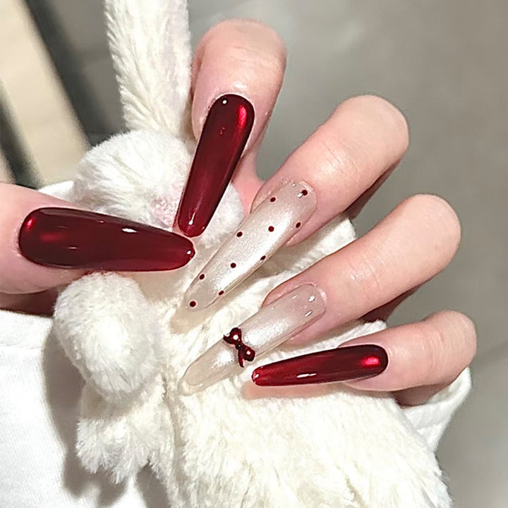 Creative Themed Press-On Nail Set Bowlift