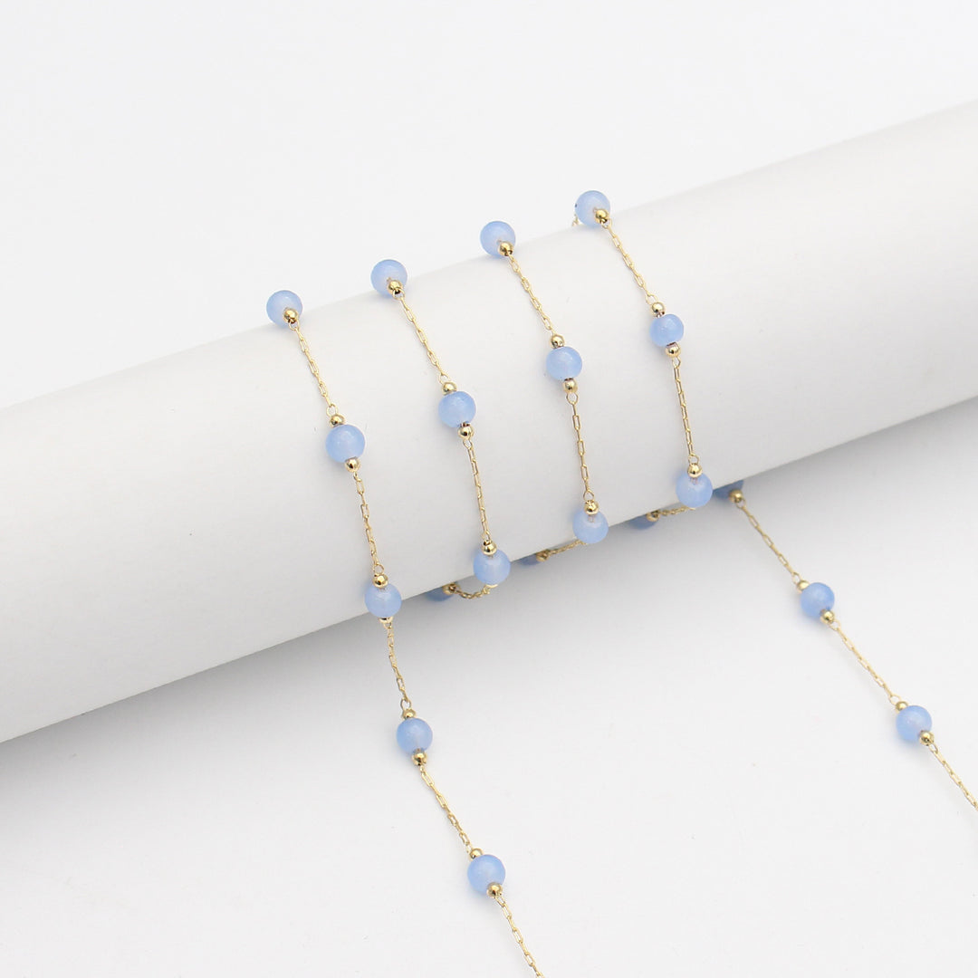 Elegant Beaded Eyewear Retainer Chain Bowlift