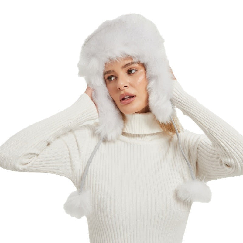 BowLift | Women’s Chunky Faux Fur Winter Hat with Animal Ears