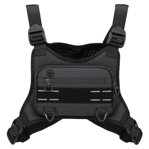 Multifunctional vest with adjustable straps and numerous pockets Bowlift