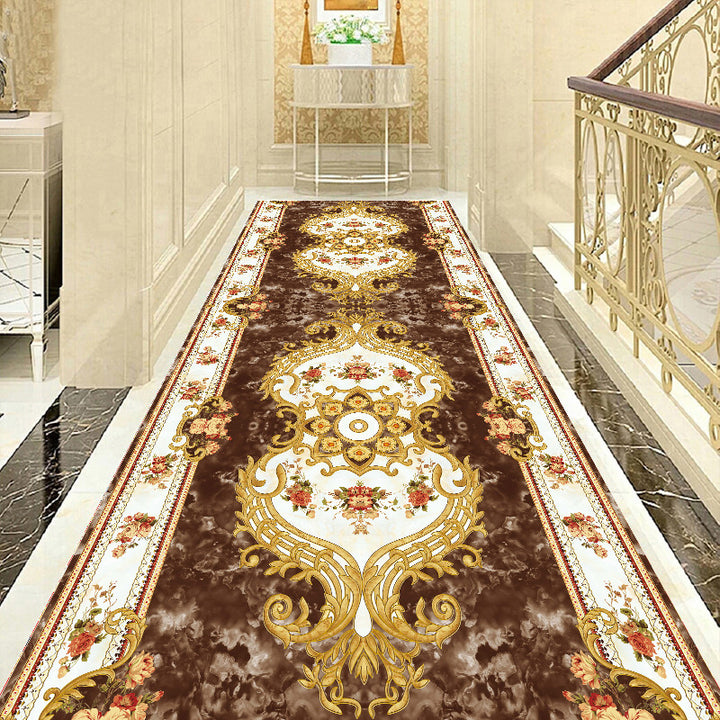 Elegant Vintage Flower Pattern Runner