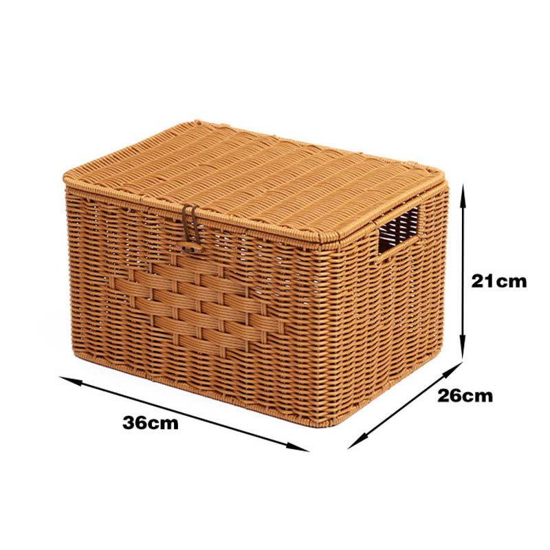Rustic Woven Storage Chest Bowlift