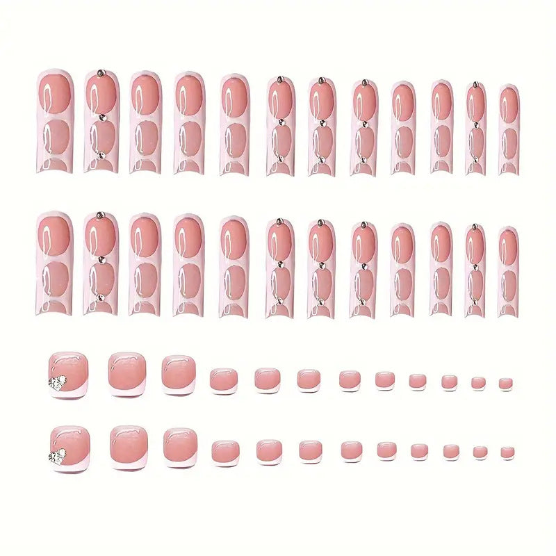 Decorative Press-On Nail Extensions Bowlift