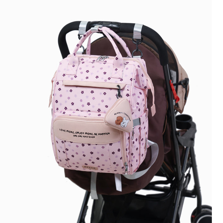 Stylish Floral Pattern School Backpack Bowlift
