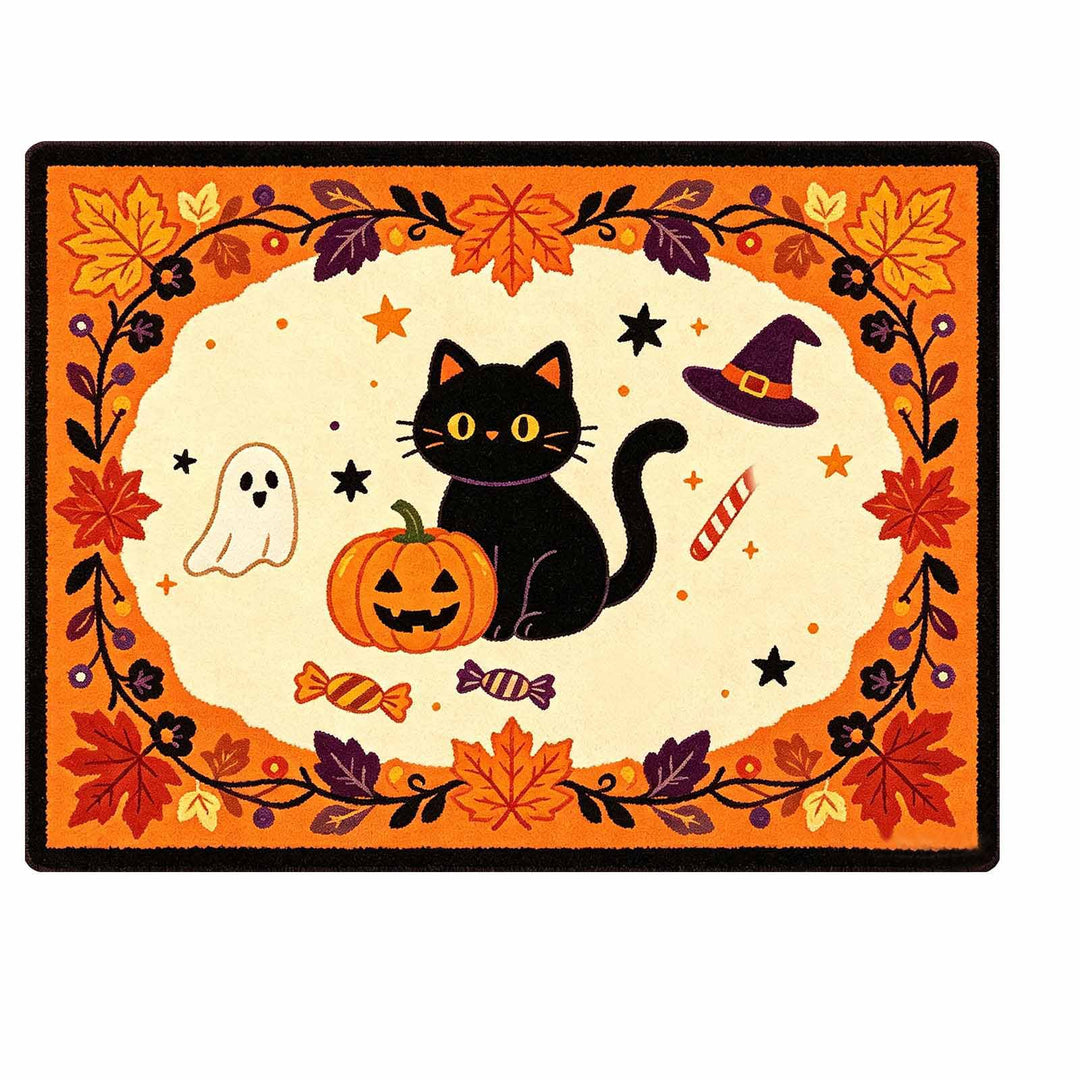 Halloween Theme Bath Mat