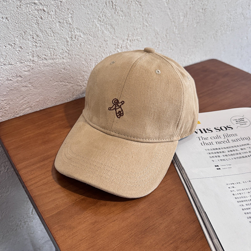 Relaxed Fit Cotton Cap with Unique Embroidery