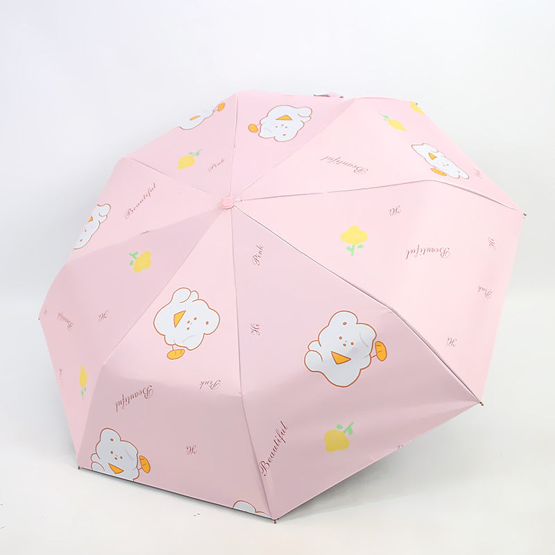 Women's Foldable Umbrella with Cute Design Bowlift
