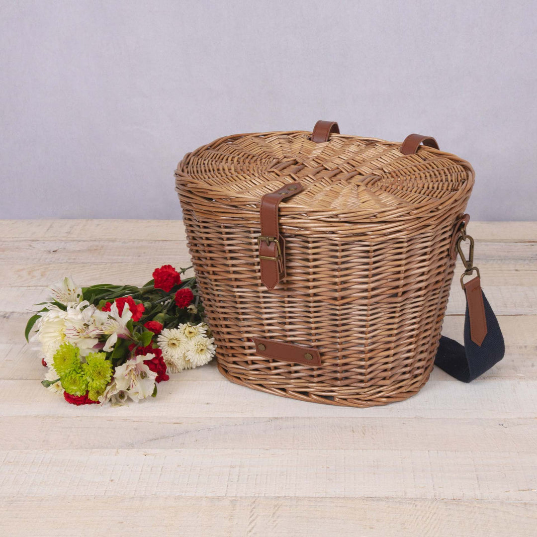 Women's picnic basket with insulated cooling function and high-quality woven design Bowlift