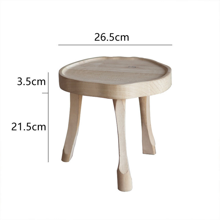 Elegant wood side table Bowlift