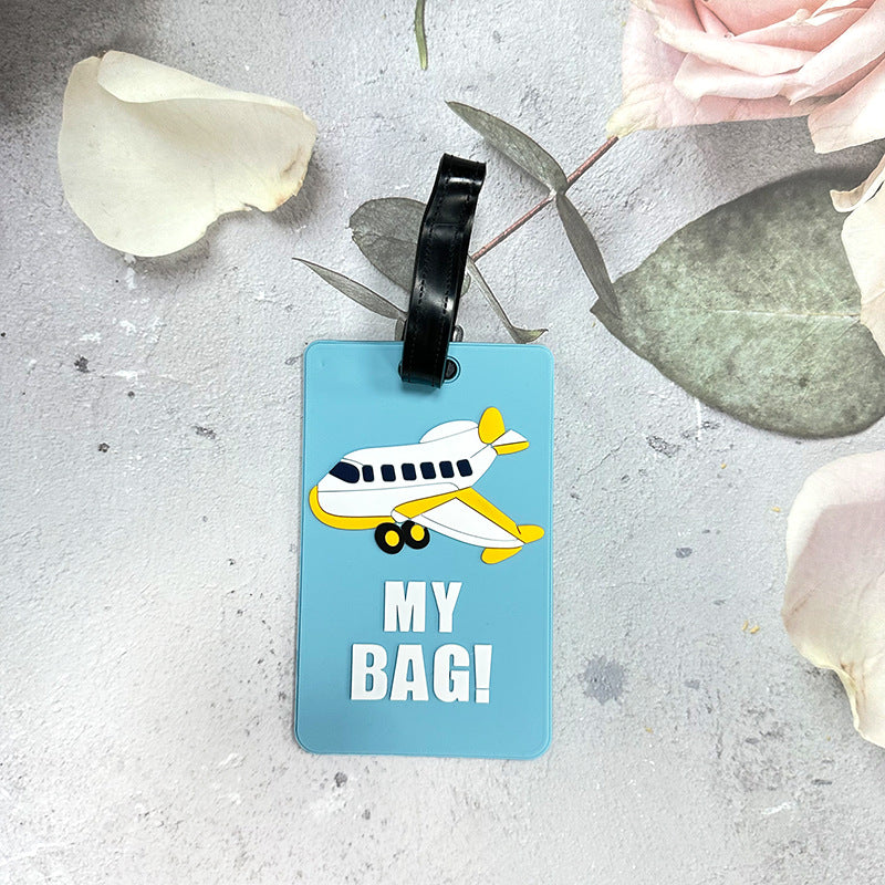 Airplane-Themed Luggage Tag Bowlift