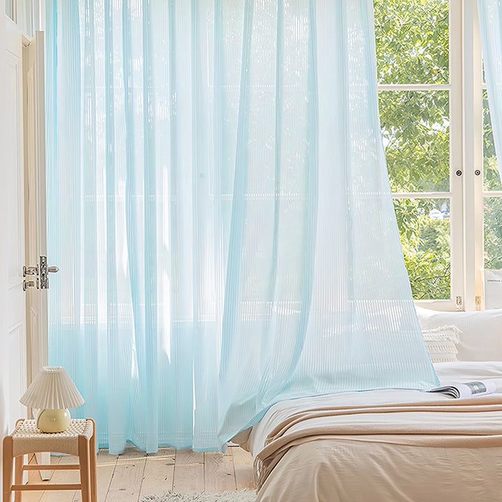 Sheer Pleated Window Curtain
