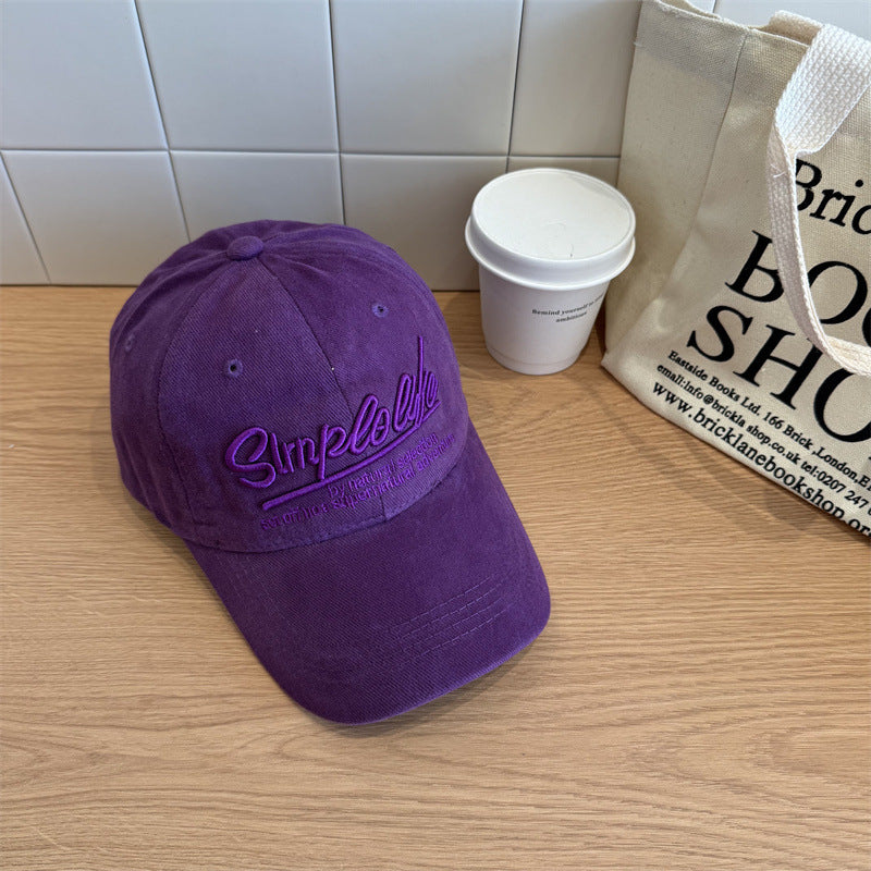Women's Casual Soft Fabric Adjustable Baseball Cap Bowlift