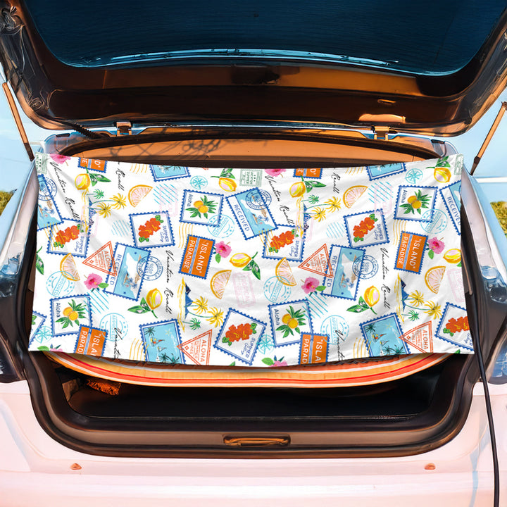 Multifunctional beach towel with cheerful fruit pattern Bowlift
