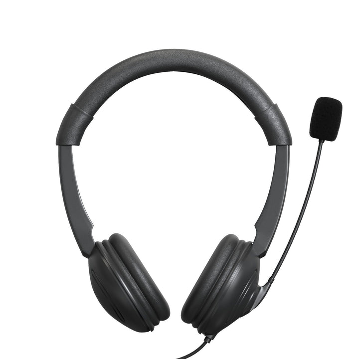 Multimedia Headset with Adjustable Microphone Bowlift