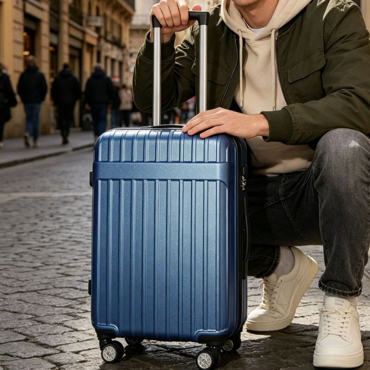 Unisex Robust Hard Shell Travel Suitcase Bowlift