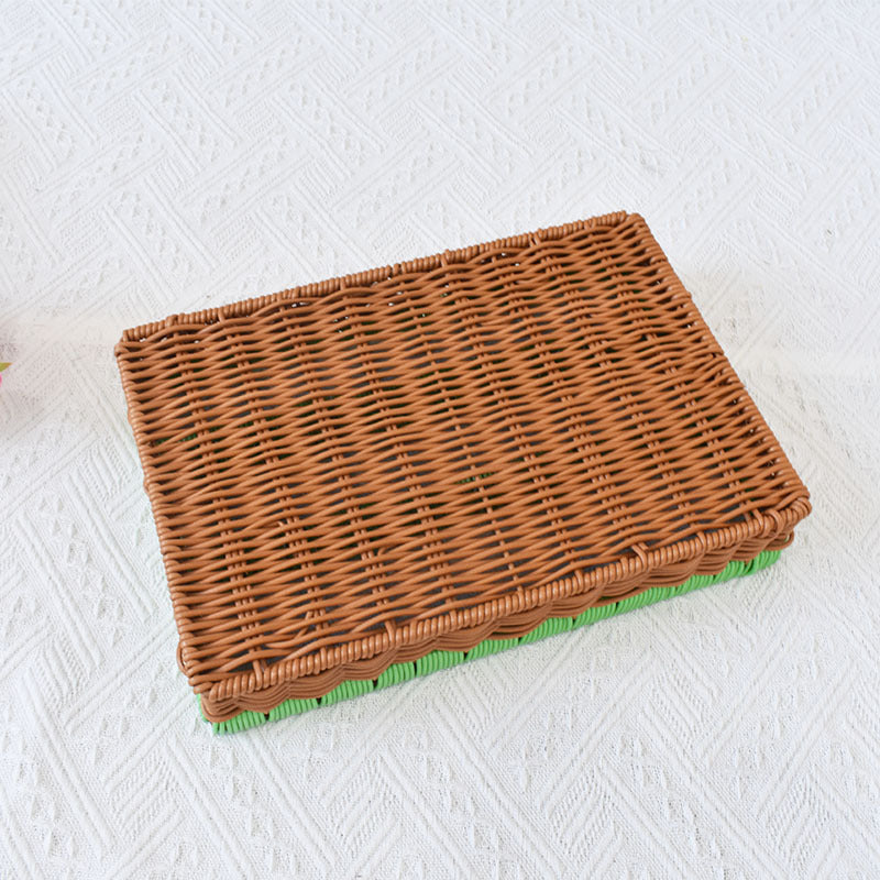 Multi-Tiered Woven Storage Tray Bowlift