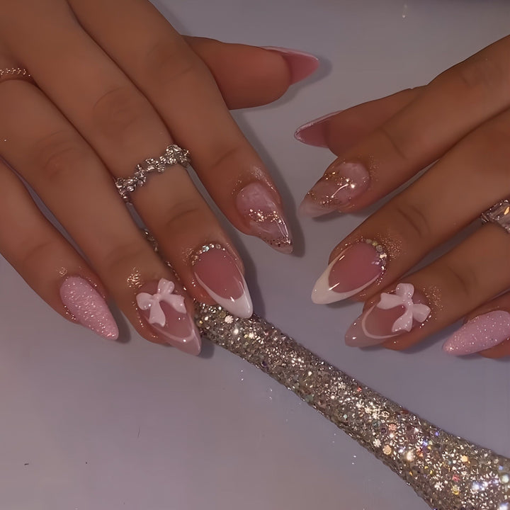 Artistic 3D Butterfly Nail Extensions Bowlift