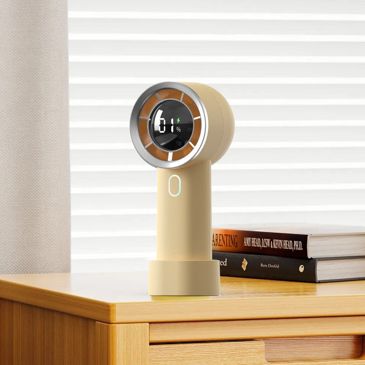 Rechargeable handheld fan. | Bowlift