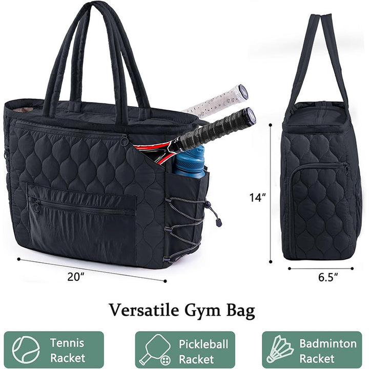 Sports bag with shoe compartment and versatile pockets Bowlift