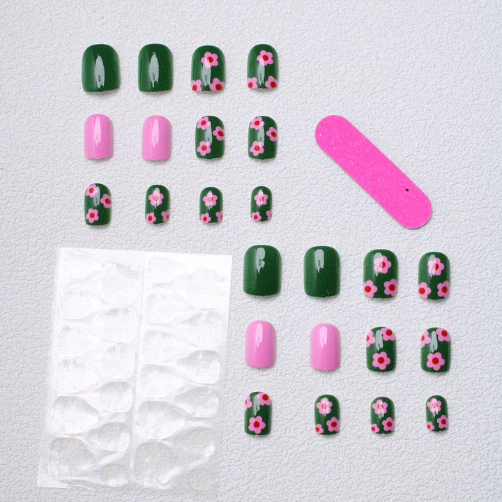 Playful Floral Press-On Nails Bowlift