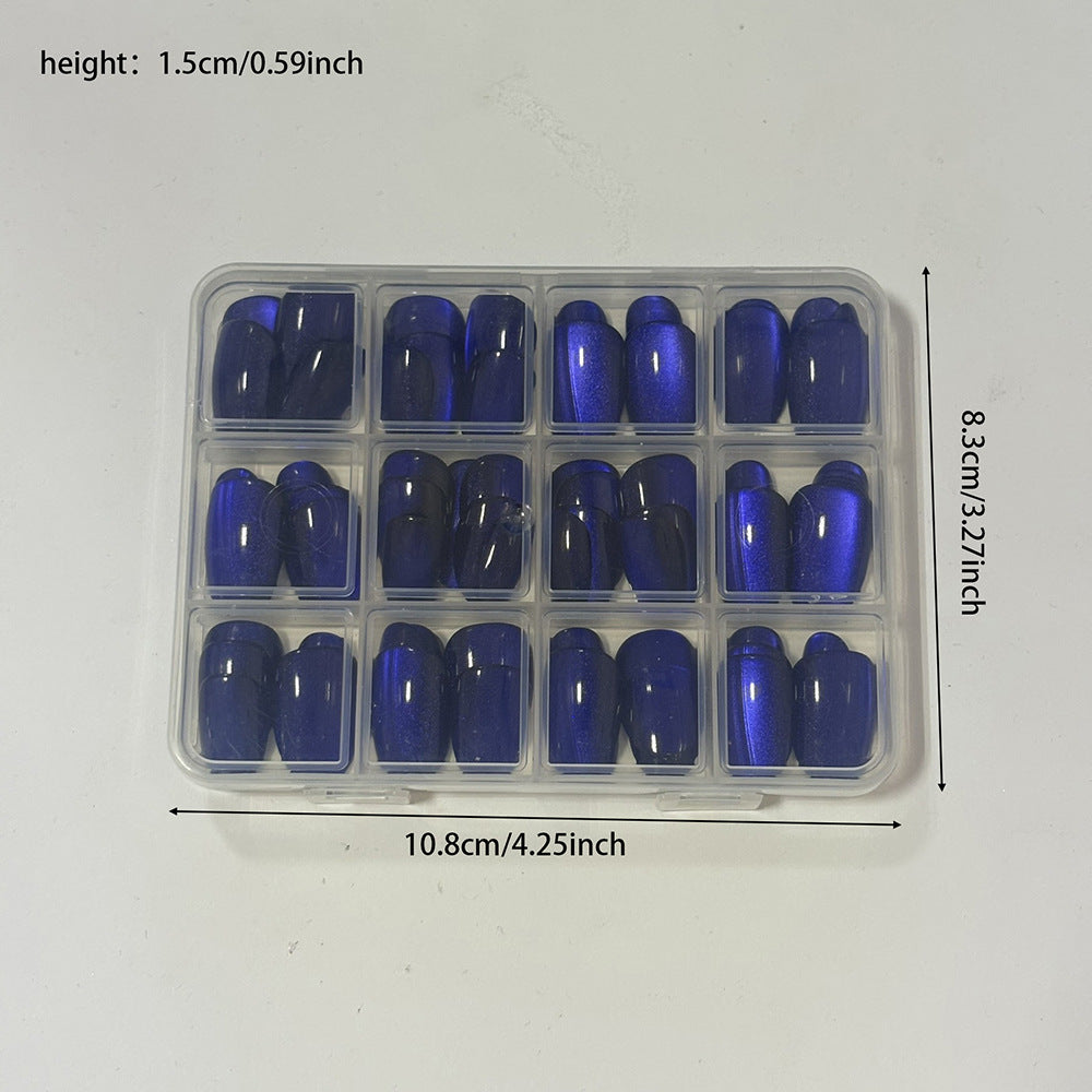 Glossy Stiletto-Shaped Press-On Nail Set Bowlift