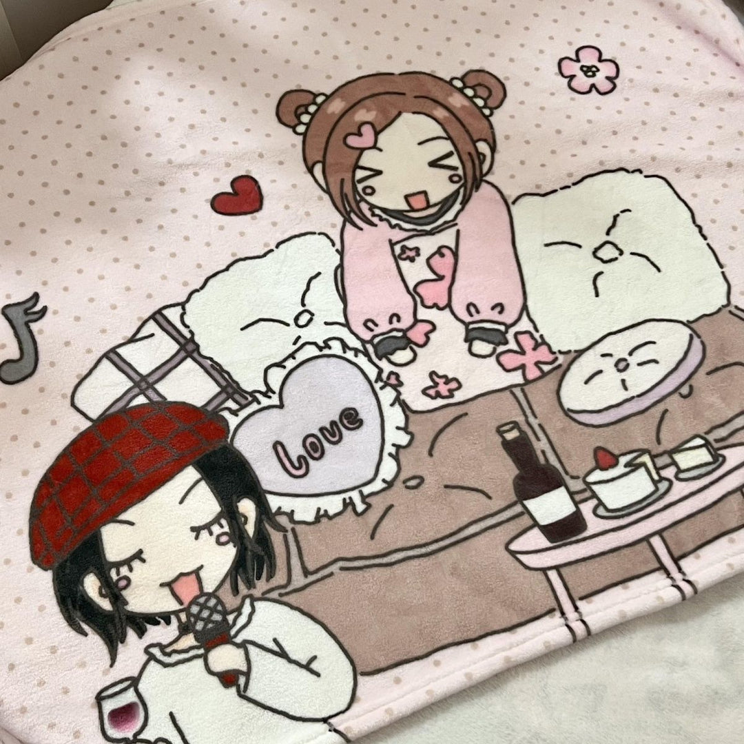 Cartoon-Themed Cozy Fleece Blanket