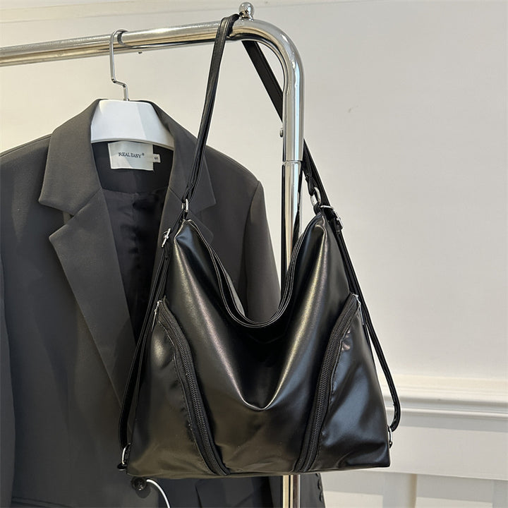 Chic Faux Leather Hobo Bag Bowlift